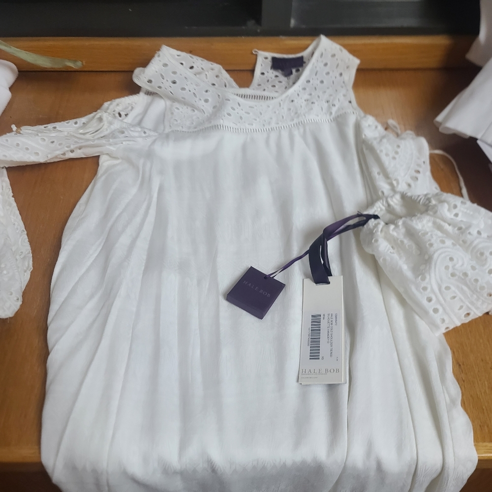 brand new hale Bob white dress
